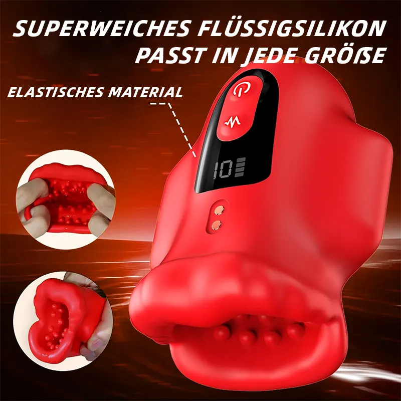 Vibrierender Masturbator mit Mundöffnung für intensive Lust