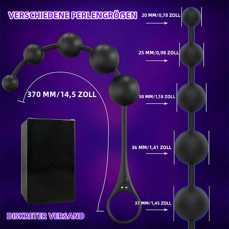 Anal Beads Vibrator – 14,5" App-gesteuerter Butt Plug