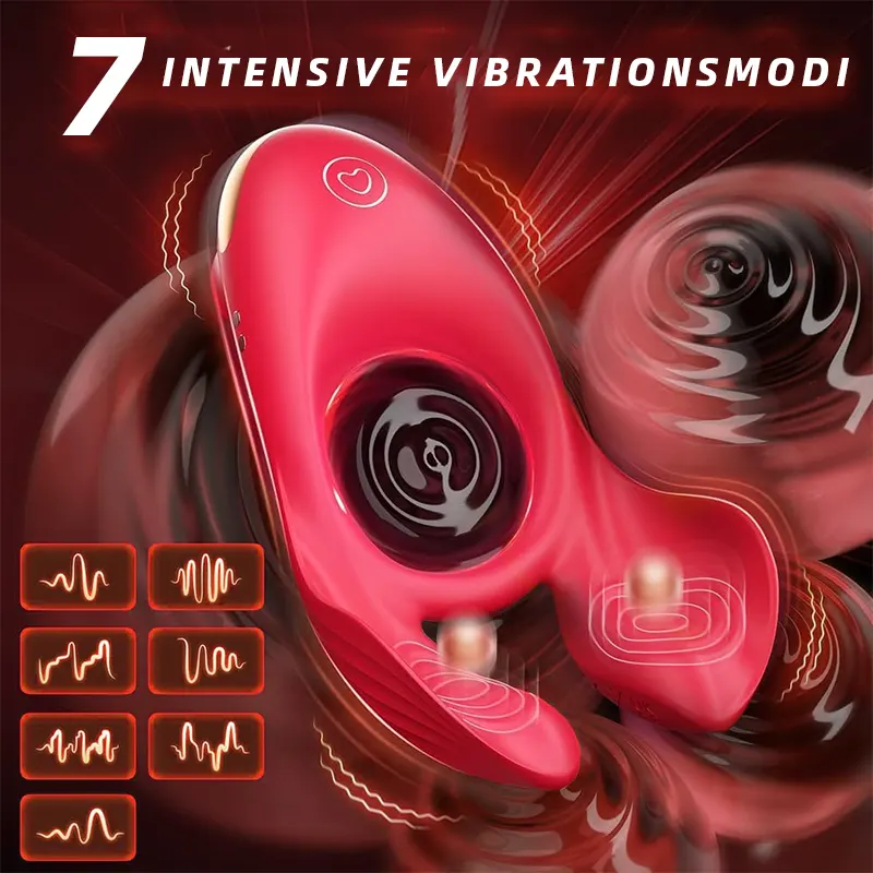 Rose Penisring mit Klitorisstimulation & Vibration