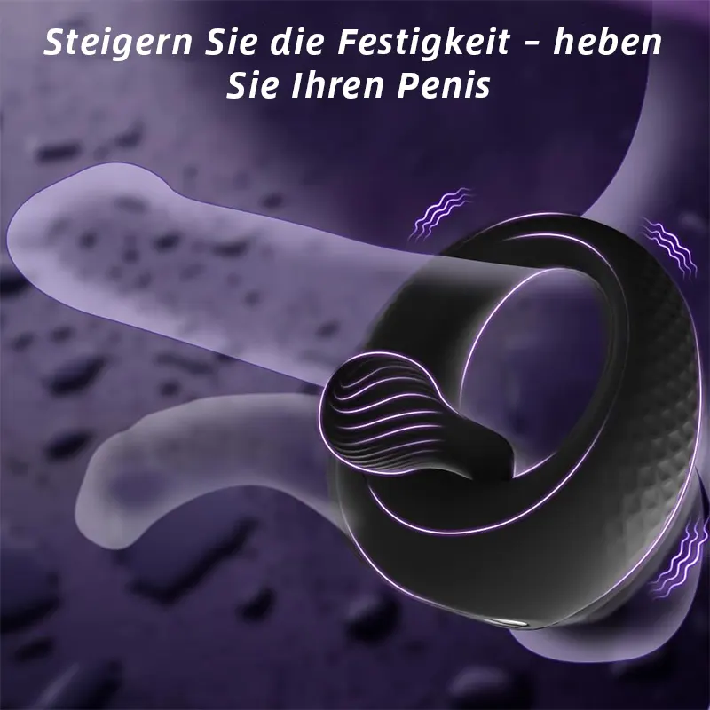 Verstellbarer Vibrationsring mit Perlen für Klitorisstimulation