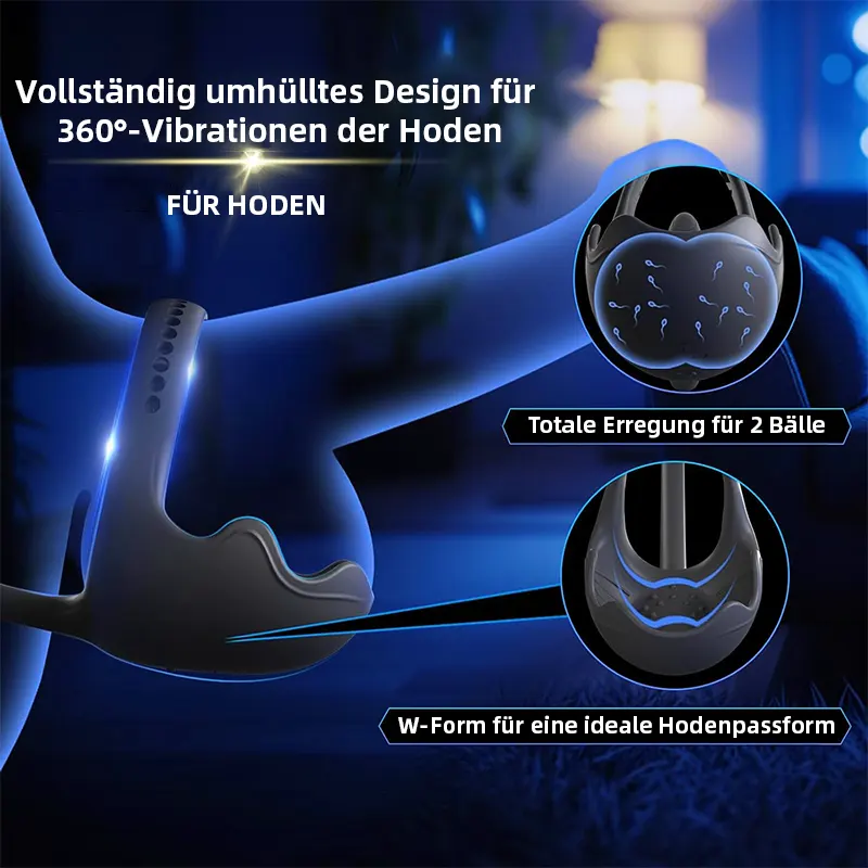 Vibrierender Penisring für Anal- und Dammstimulation