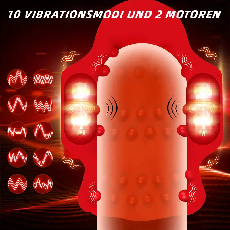 Vibrierender Masturbator mit Mundöffnung für intensive Lust