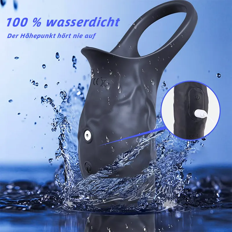 Cockring mit G-Punkt & Prostata-Vibrator, 10 Vibrationen