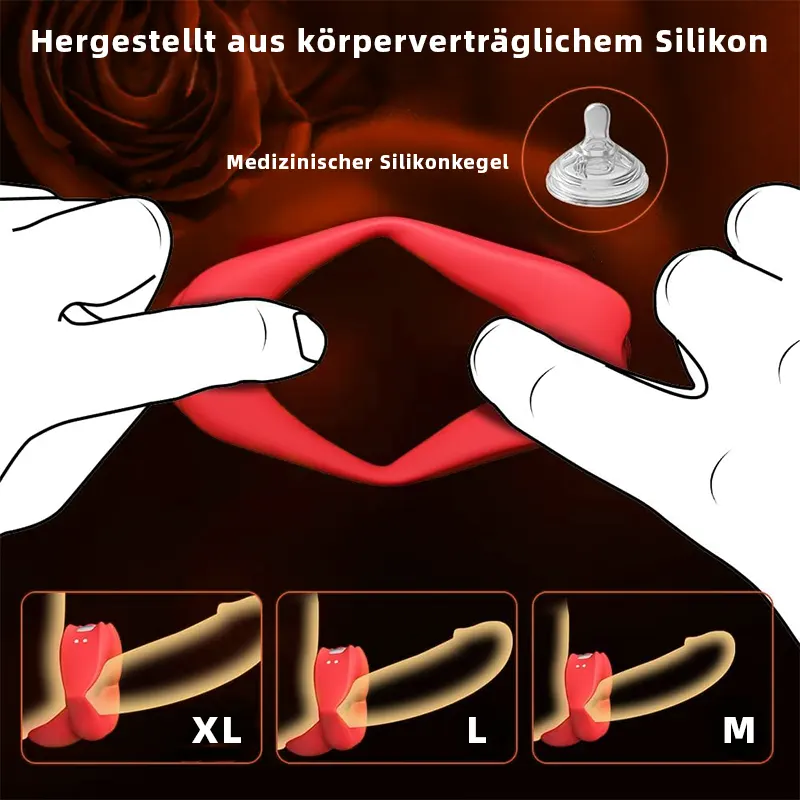 Vibrierender Penisring & Lippenstift Mini-Vibrator