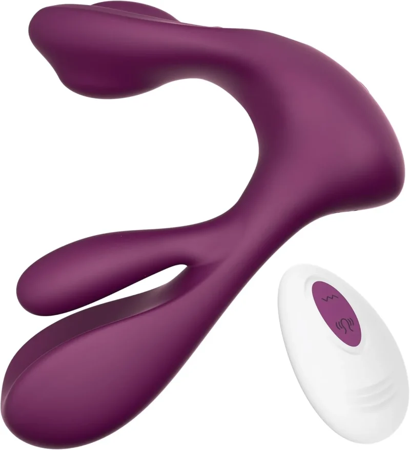 Tragbarer G-Punkt & Klitoris Vibrator mit Rotation & Fernbedienung