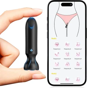 Mini Bullet Vibrator – 9 Modi, App-gesteuert, diskret (Pink)