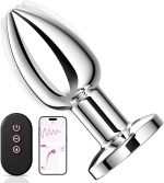 Großer Metall-Analvibrator mit Vibration und LED-Licht
