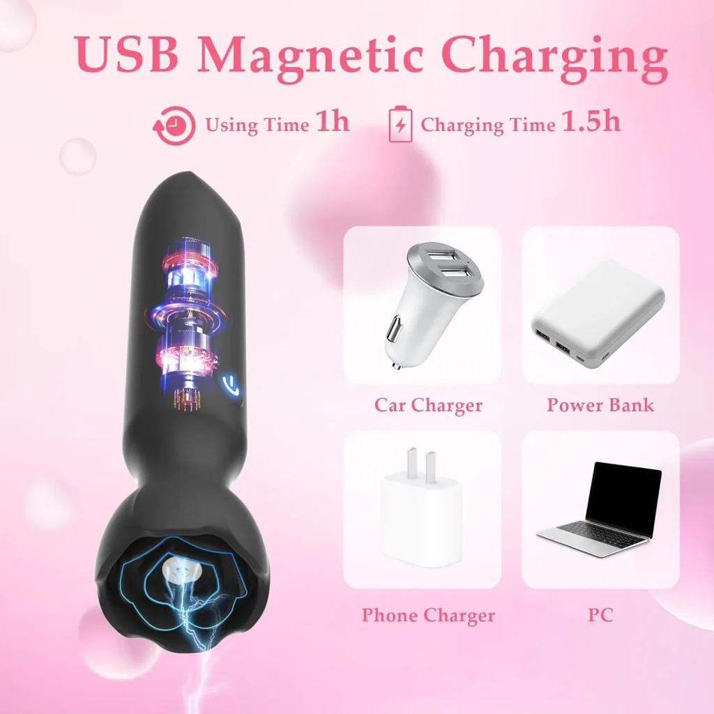 Mini Bullet Vibrator – 9 Modi, App-gesteuert, diskret (Pink)