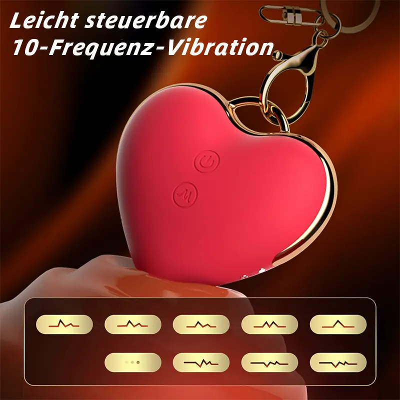 Herzförmiger Saugnapf-Vibrator – Klitorisstimulator