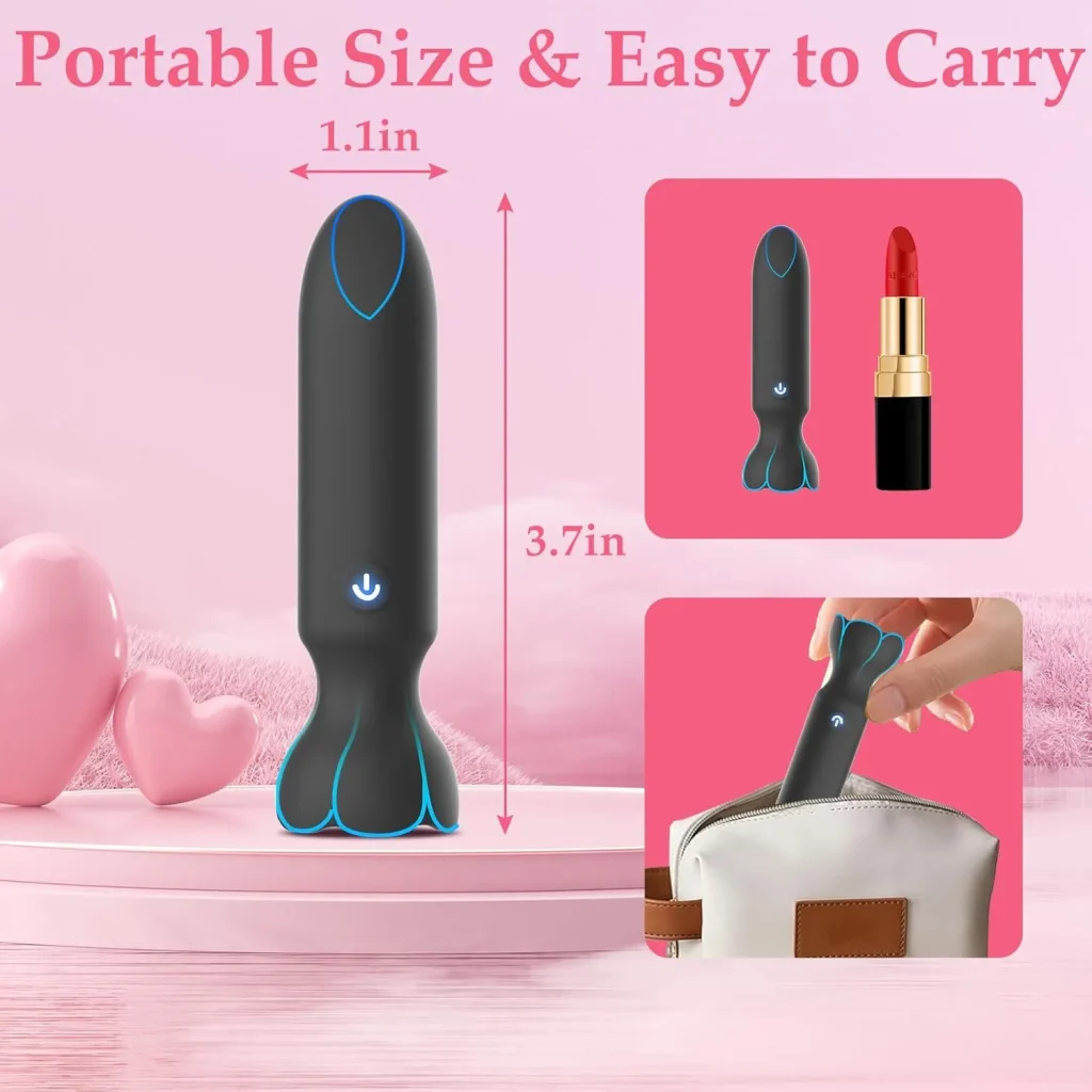Mini Bullet Vibrator – 9 Modi, App-gesteuert, diskret (Pink)