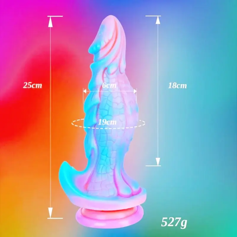 XXL Fantasy Dildo 25 cm mit Saugnapf – Silikon Drachen