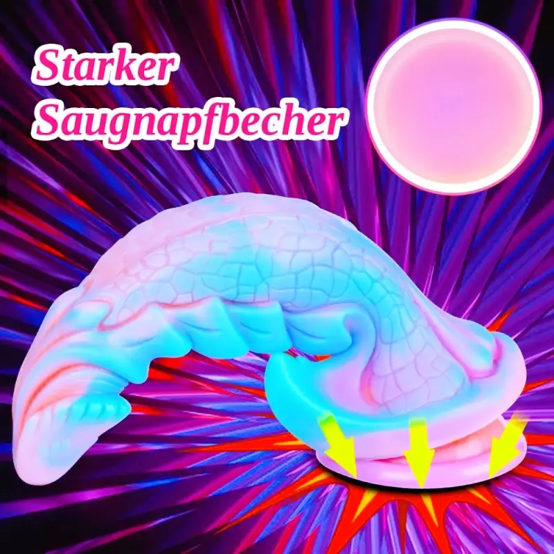 XXL Fantasy Dildo 25 cm mit Saugnapf – Silikon Drachen