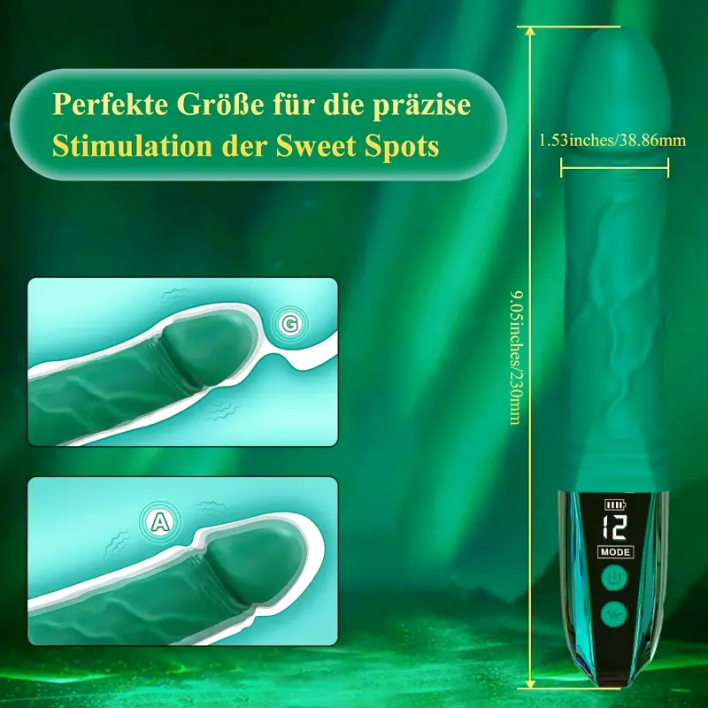 Realistischer Dildo Vibrator – 12 Modi für G-Punkt & Klitoris
