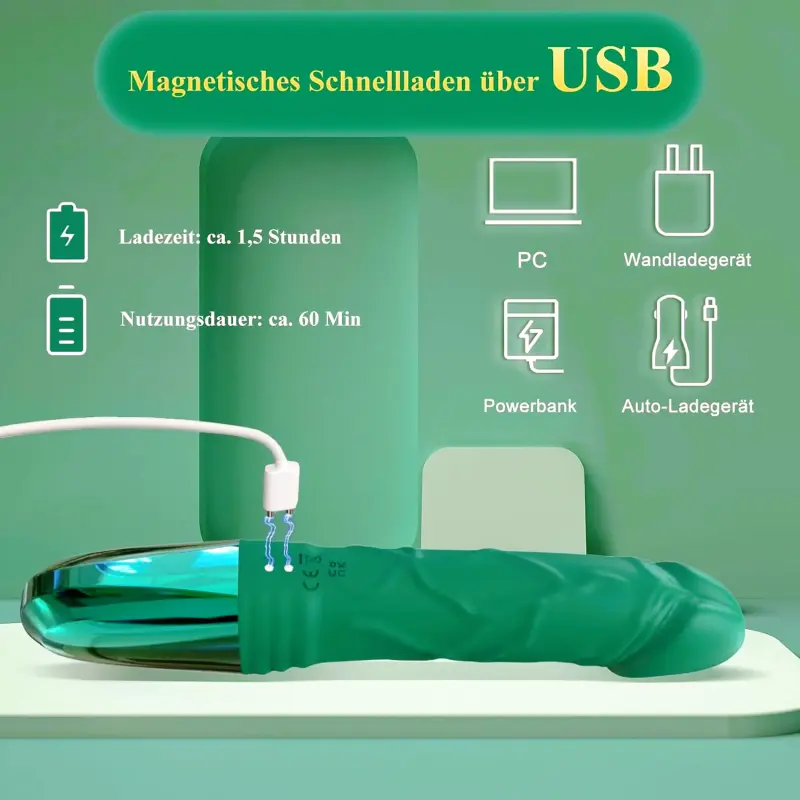 Realistischer Dildo Vibrator – 12 Modi für G-Punkt & Klitoris