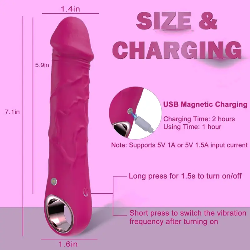 Realistischer G-Punkt Vibrator mit 10 intensiven Modi